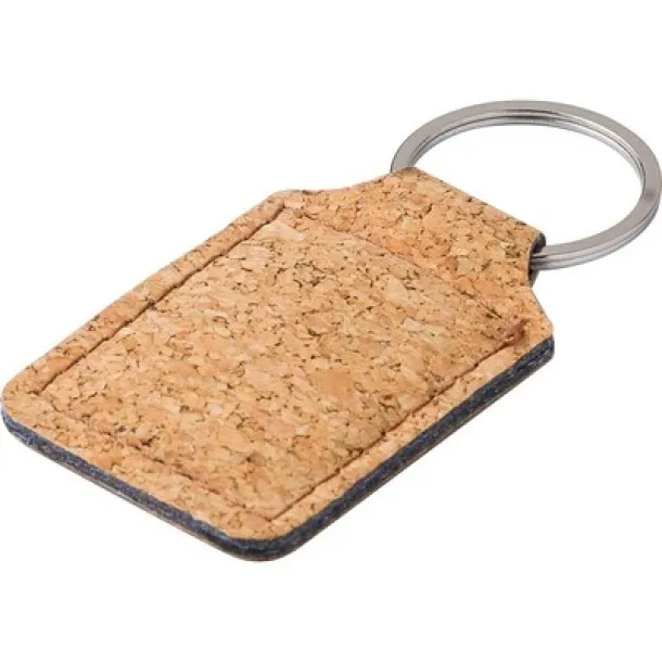  Cork keychain brown