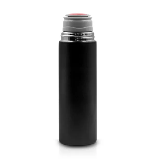 Quavean Thermos 420 ml and 3 mugs 150 ml black