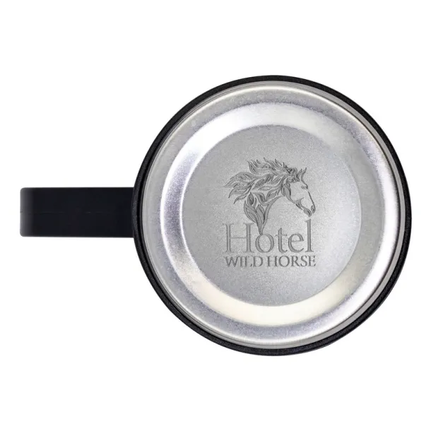 Quavean Thermos 420 ml and 3 mugs 150 ml Crna