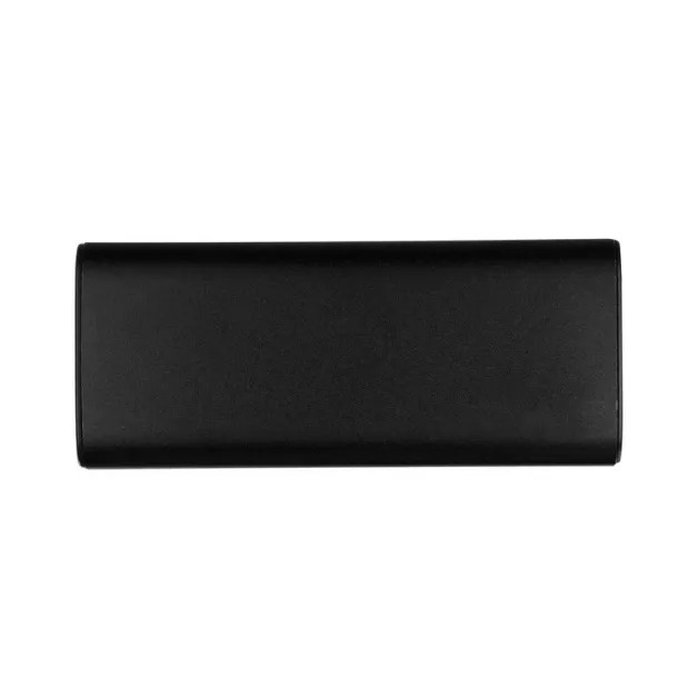  Recycled aluminium power bank 10000 mAh black