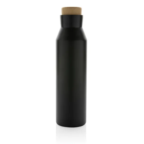  Gaia RCS certified recycled stainless steel vacuum bottle - XD Collection Black 