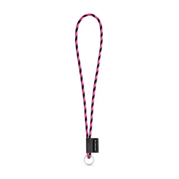 14002 Lanyard NAUTIC Long Set I. Standard Models Black Pink