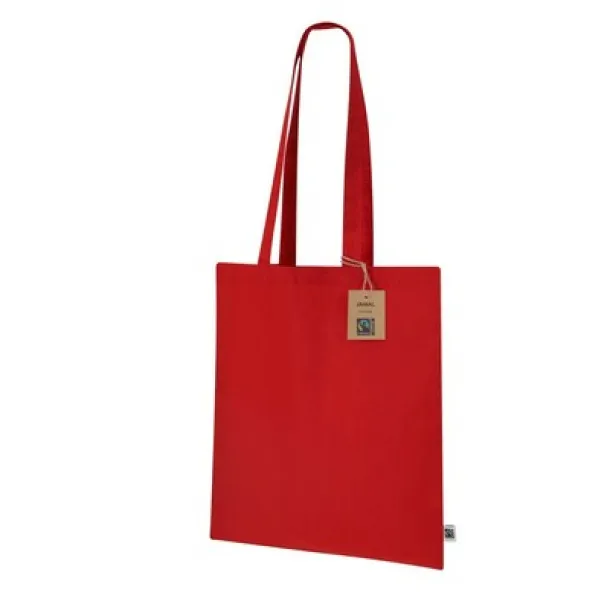  Cotton shopping bag red