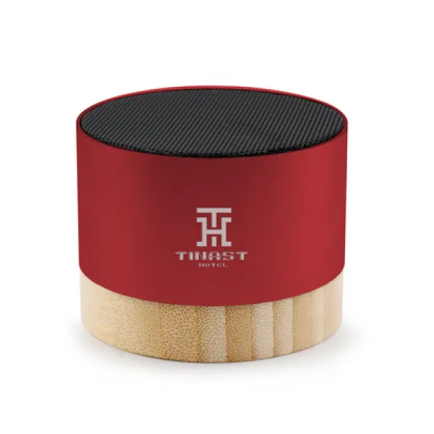 Jaquann Recycled aluminium wireless speaker 3W Crvena