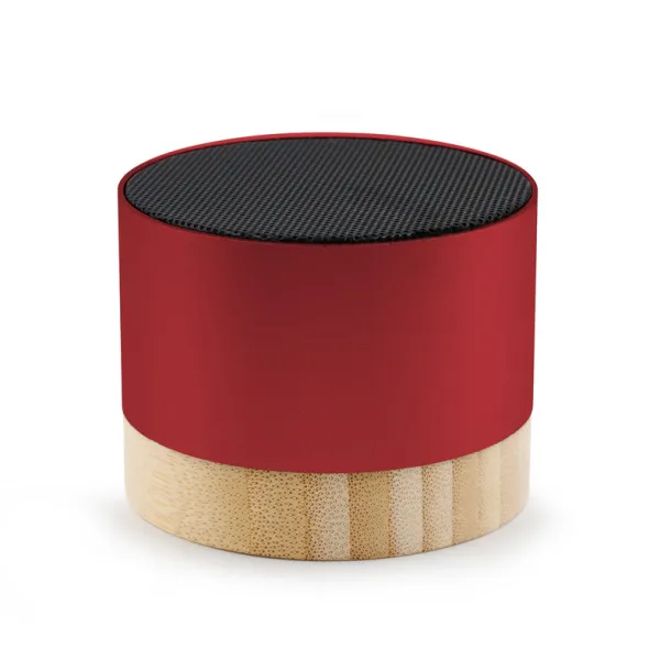 Jaquann Recycled aluminium wireless speaker 3W red