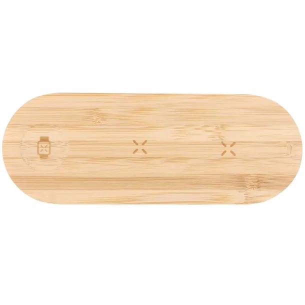  Bamboo wireless charger 15W, 3 in 1 neutral