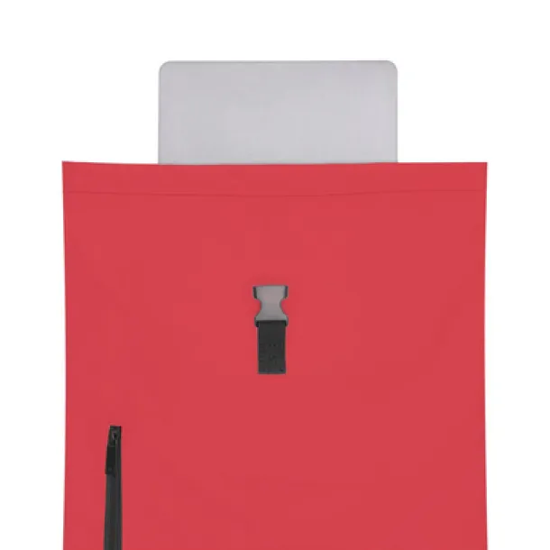  Roll top laptop backpack 15" Crvena