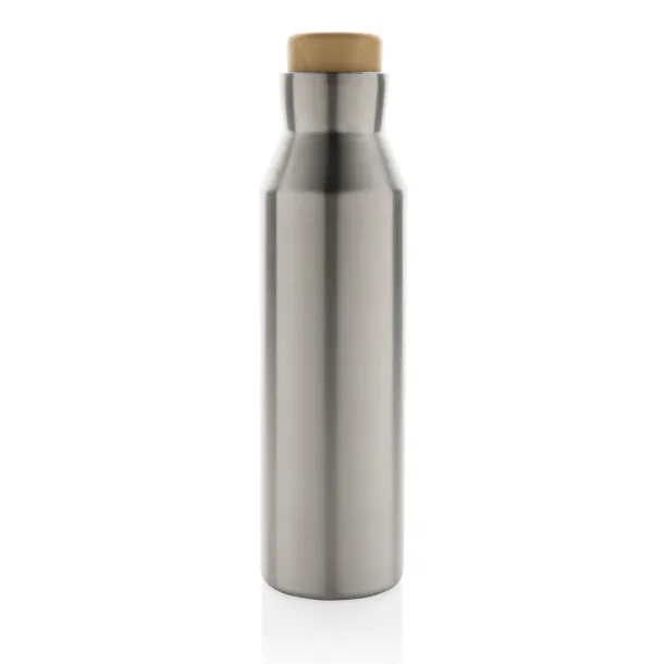  Gaia RCS certified recycled stainless steel vacuum bottle - XD Collection Silver 