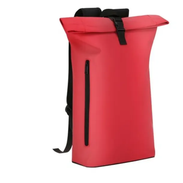  Roll top laptop backpack 15" Crvena