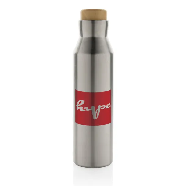  Gaia RCS certified recycled stainless steel vacuum bottle - XD Collection Silver 