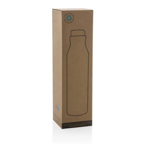 Gaia vakuum boca od RCS certificiranog recikliranog nehrđajućeg čelika, 600 ml - XD Collection Srebrna