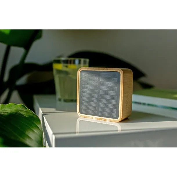 Androwe B'RIGHT Bamboo wireless speaker 3W B'RIGHT, solar panel wood