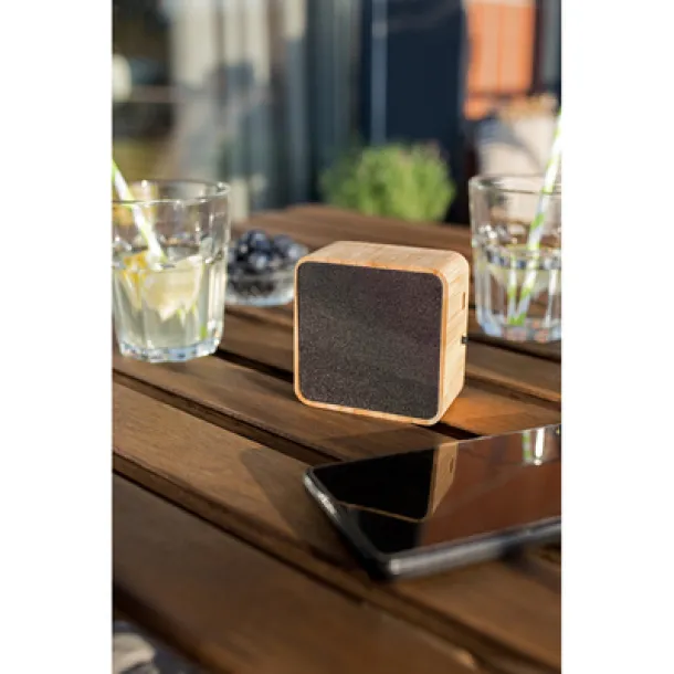 Androwe B'RIGHT Bamboo wireless speaker 3W B'RIGHT, solar panel wood