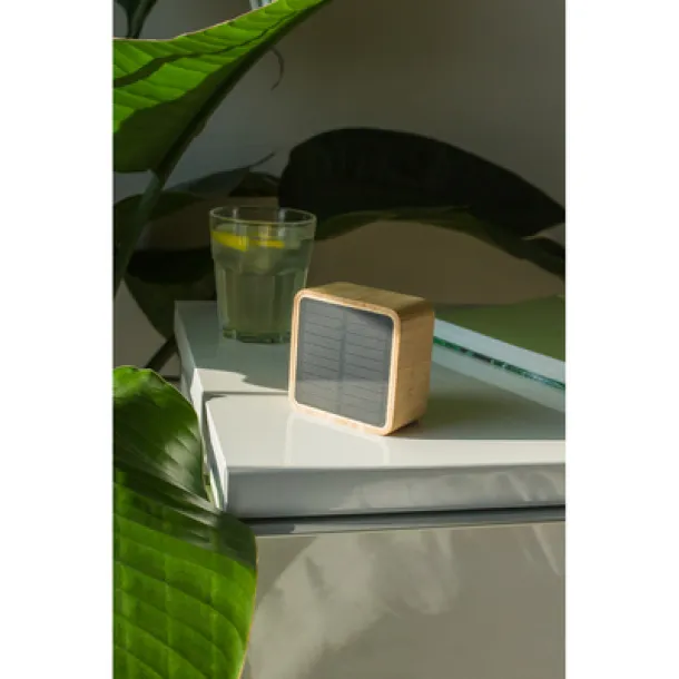 Androwe B'RIGHT Bamboo wireless speaker 3W B'RIGHT, solar panel wood