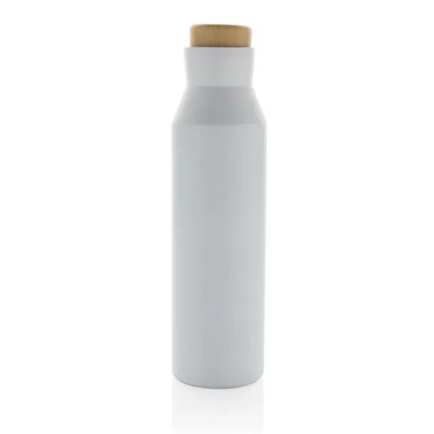  Gaia RCS certified recycled stainless steel vacuum bottle - XD Collection White 