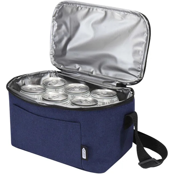 Tundra 6-can GRS RPET cooler bag 5L Navy Blue