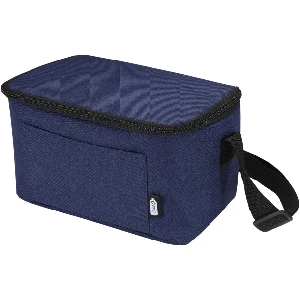 Tundra 6-can GRS RPET cooler bag 5L Navy Blue