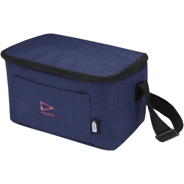 Tundra 6-can GRS RPET cooler bag 5L Navy Blue