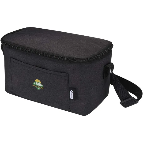 Tundra 6-can GRS RPET cooler bag 5L - Unbranded Heather Charcoal