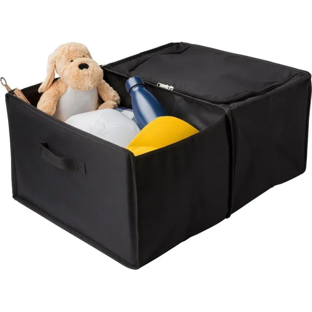  Foldable car organizer, cooler compartment black