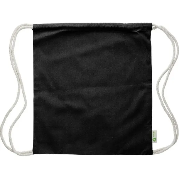  Cotton drawstring bag Crna