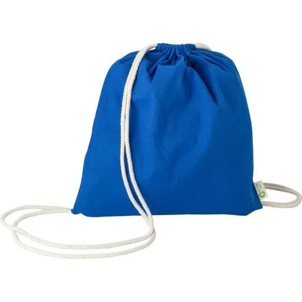  Cotton drawstring bag Mornarski plava