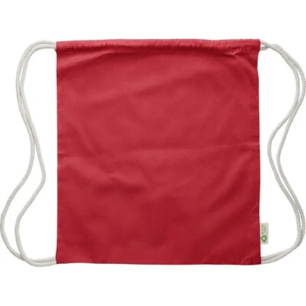  Cotton drawstring bag red