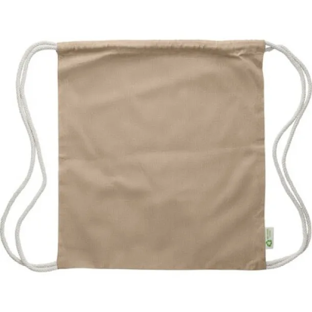  Cotton drawstring bag khaki