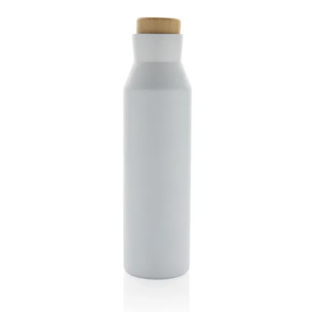  Gaia RCS certified recycled stainless steel vacuum bottle - XD Collection White 