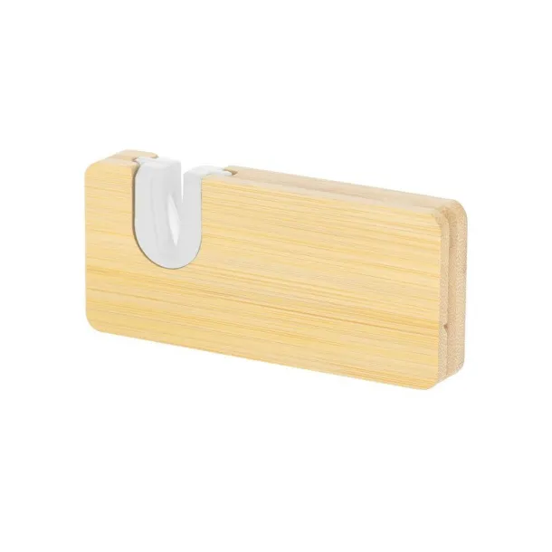  Bamboo bottle opener, knife sharpener beige