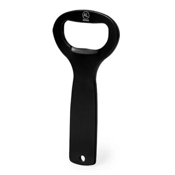  Recycled aluminium bottle opener black