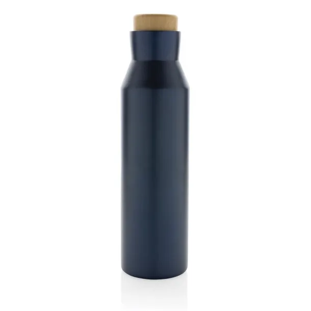  Gaia RCS certified recycled stainless steel vacuum bottle - XD Collection Blue 