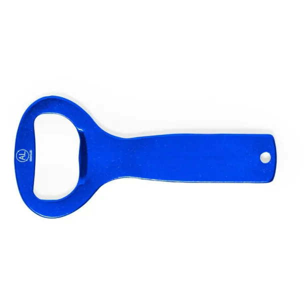  Recycled aluminium bottle opener blue