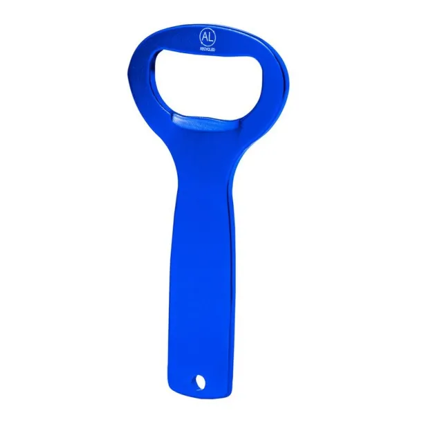  Recycled aluminium bottle opener blue