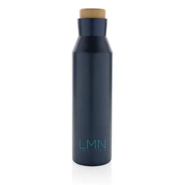  Gaia vakuum boca od RCS certificiranog recikliranog nehrđajućeg čelika, 600 ml - XD Collection Plava