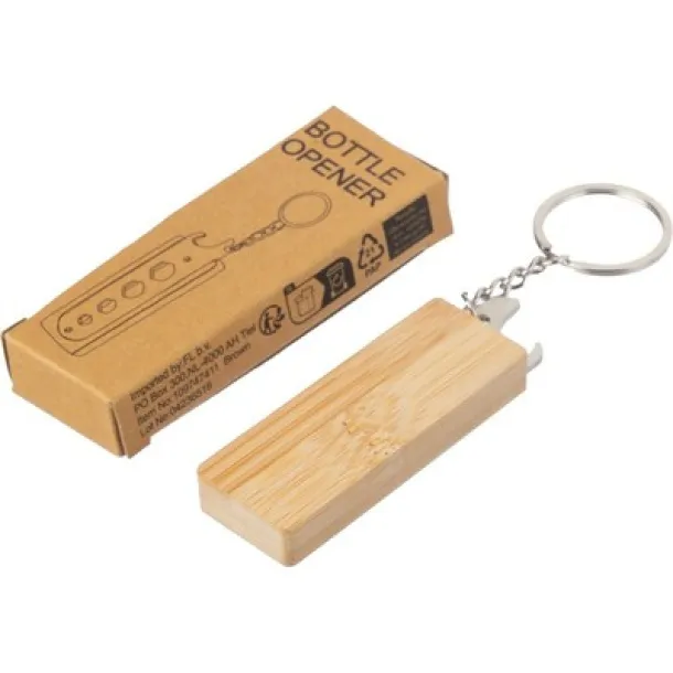  Keyring, bottle opener brown