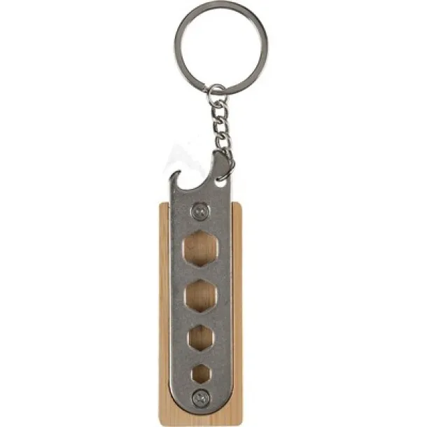  Keyring, bottle opener brown