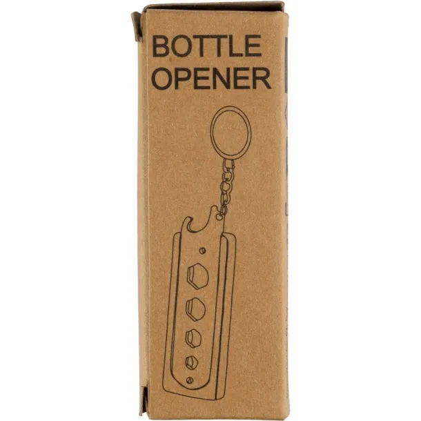  Keyring, bottle opener brown