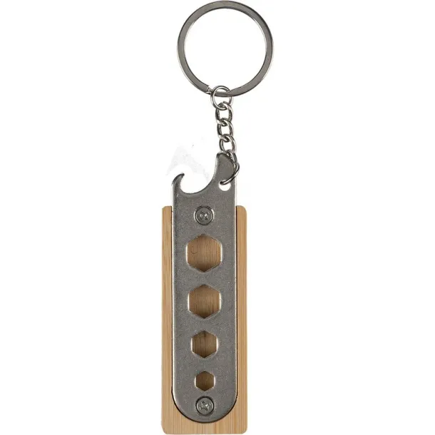  Keyring, bottle opener brown