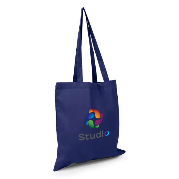 Rabia Cotton shopping bag navy blue