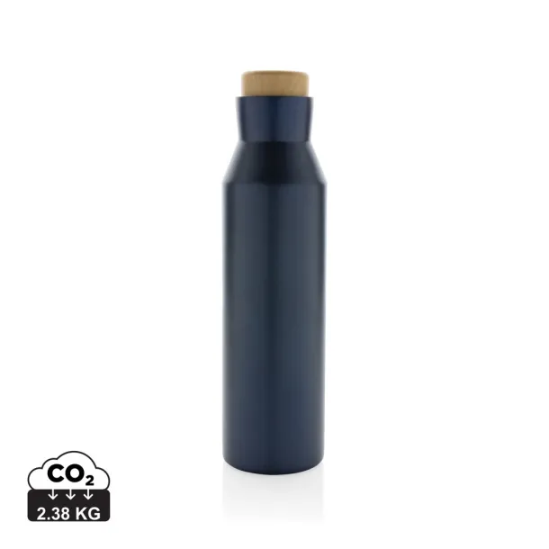  Gaia RCS certified recycled stainless steel vacuum bottle - XD Collection Blue 