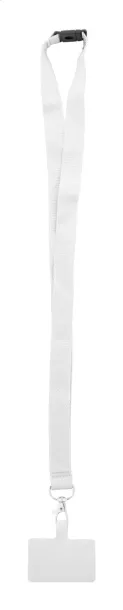 Revent Call RPET mobile holder lanyard White