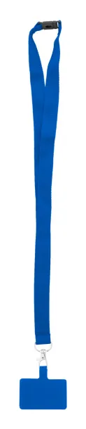 Revent Call RPET mobile holder lanyard Blue