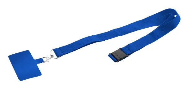 Revent Call RPET mobile holder lanyard Blue