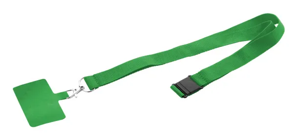 Revent Call RPET mobile holder lanyard Green