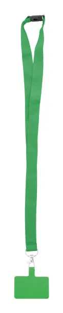 Revent Call RPET mobile holder lanyard Green