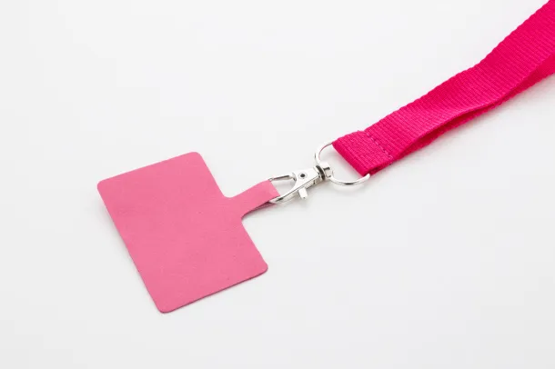 Revent Call RPET mobile holder lanyard Pink