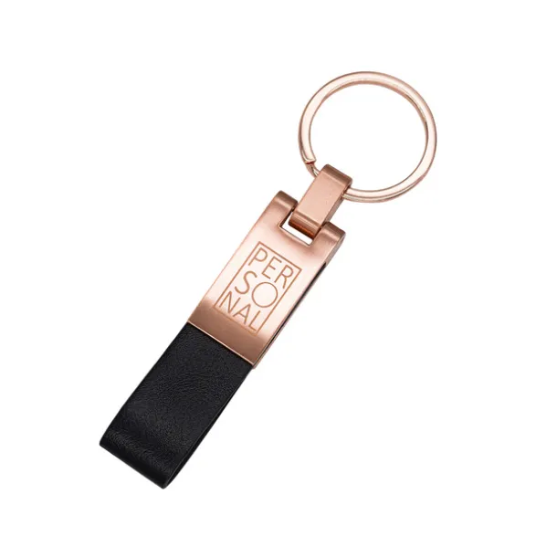 ROSA metal keychain Black