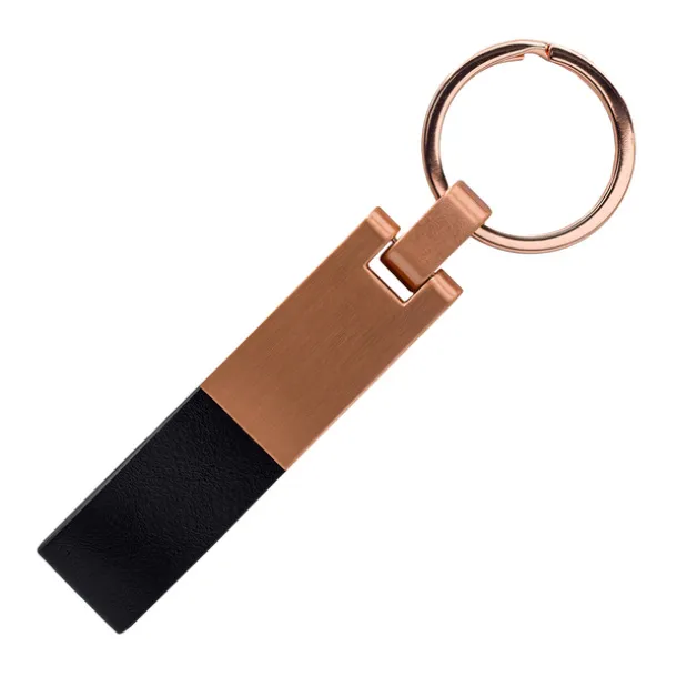 ROSA metal keychain Black