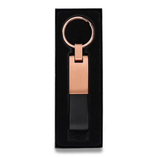 ROSA metal keychain Black